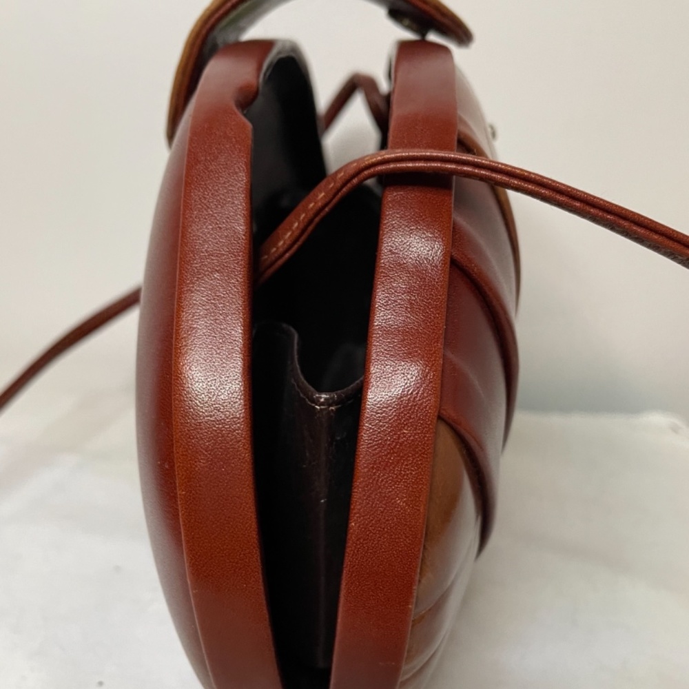 ❌ SOLD! Vintage tan leather box bag with strap! - Picture 13 of 13